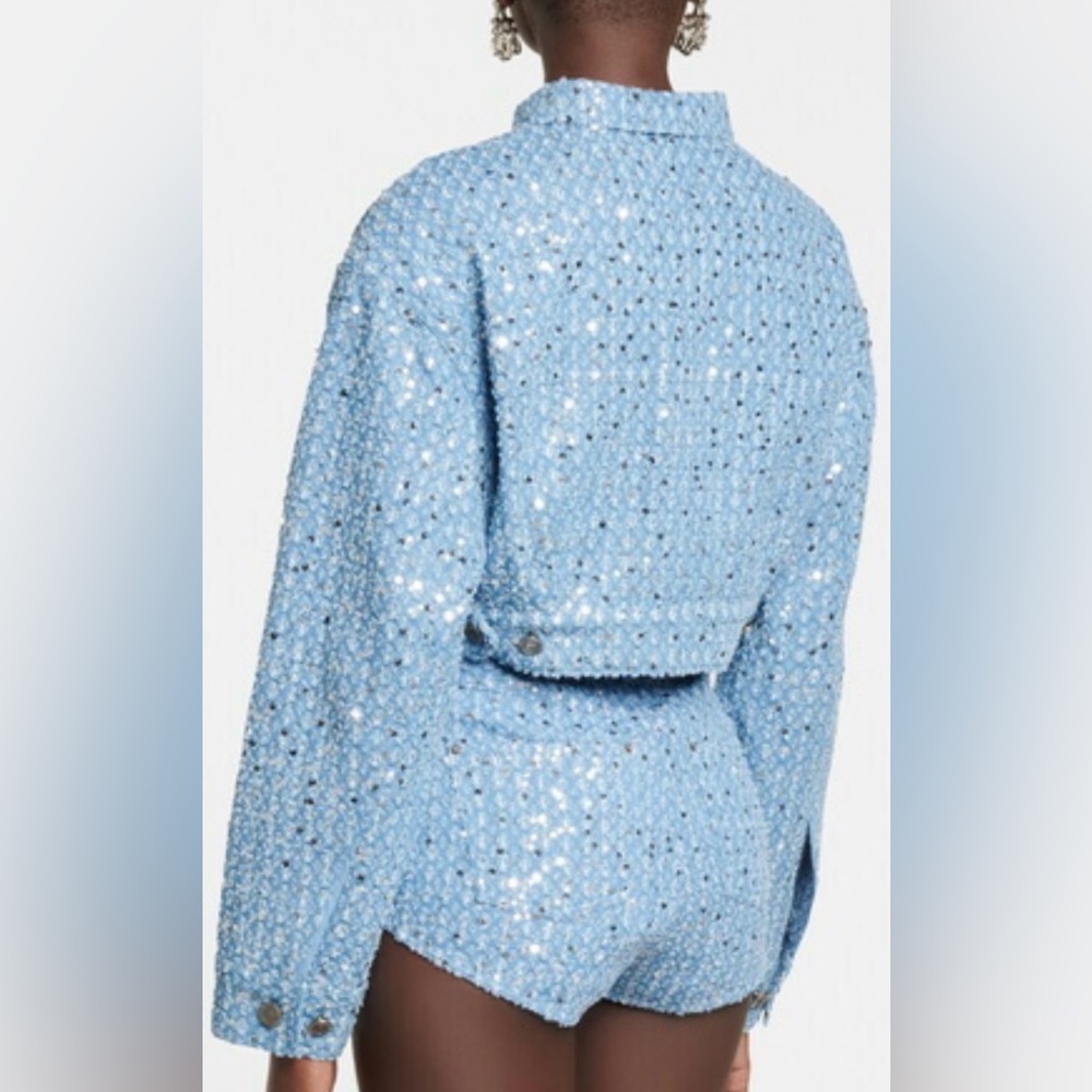 Rotate Birger Christensen Sequined denim ONLY jacket - Picture 2 of 8